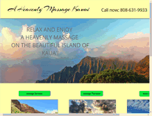 Tablet Screenshot of heavenlymassagekauai.com